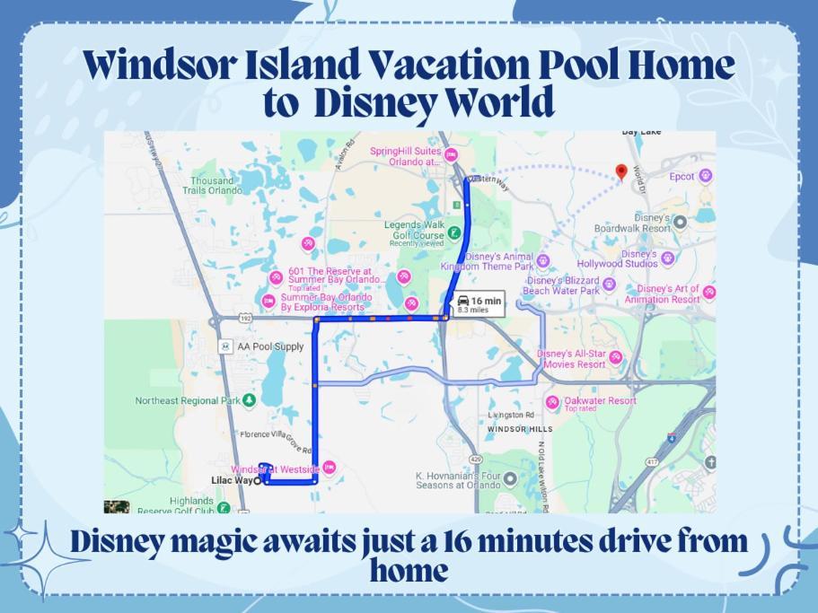 Windsor Island Vacation Pool Home Давенпорт Экстерьер фото